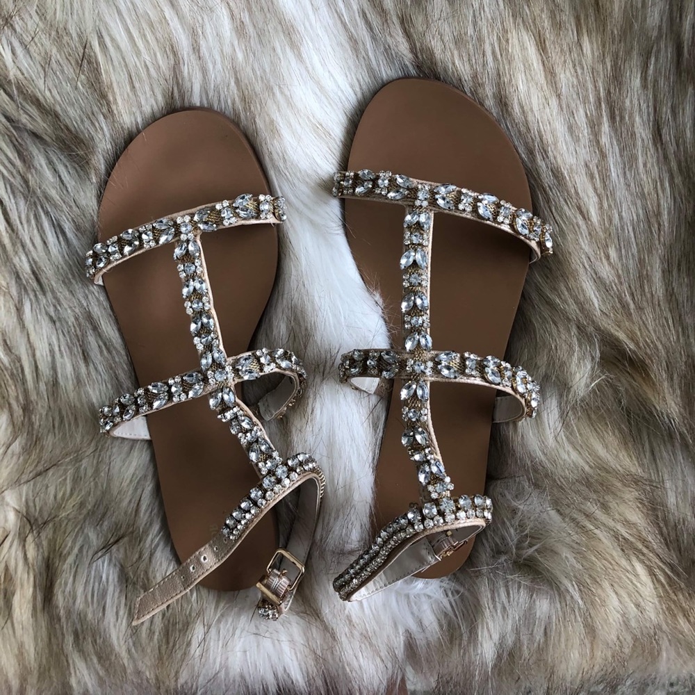 Beautiful Bridal Sandals (NWOT)